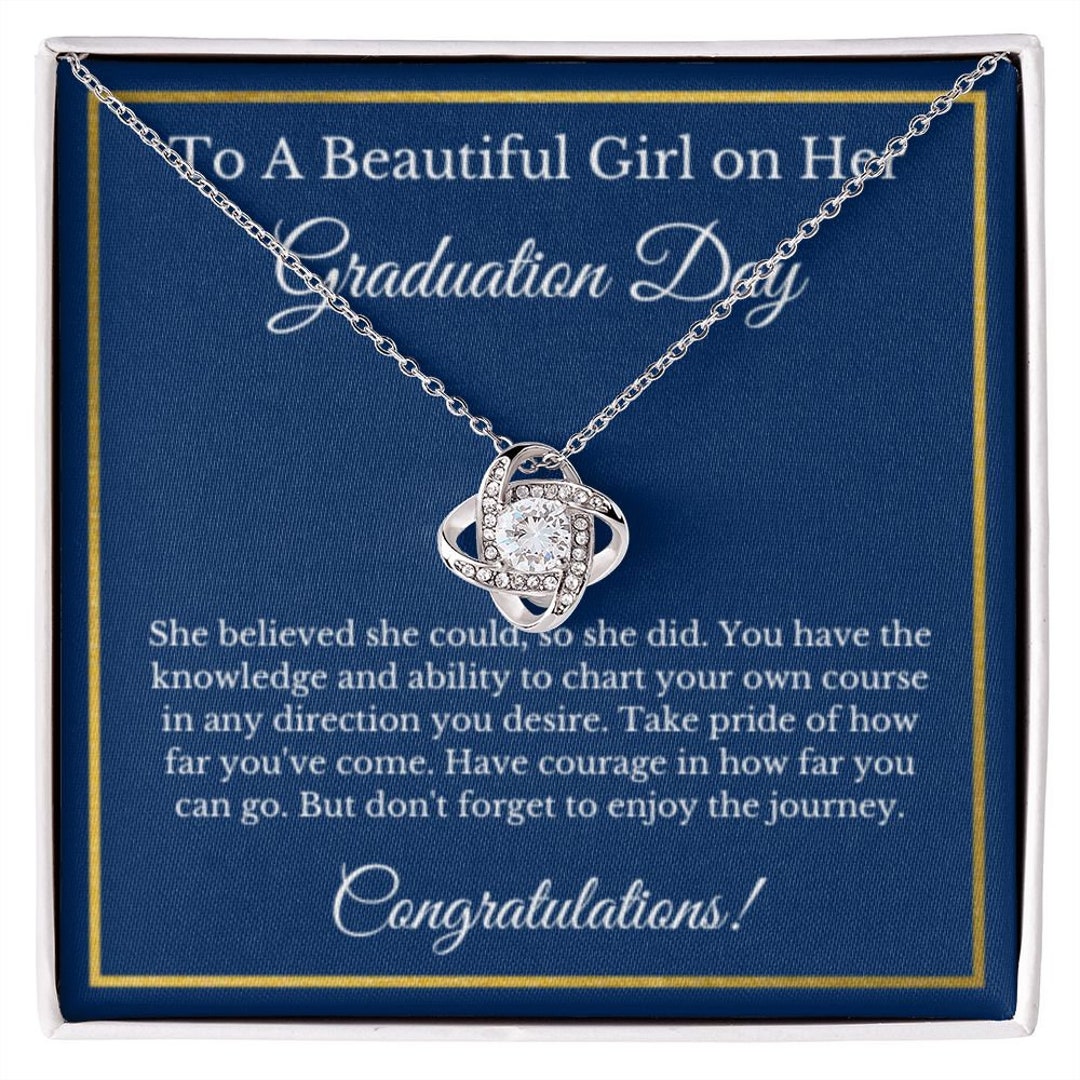 Graduation Gift Necklace, Gold Diamond, Graduation Gifts for Her, High ...