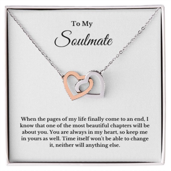 Personalized Necklace, Message Card Jewelry, Valentine's Gift for