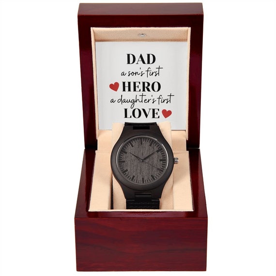 wooden father's day watch