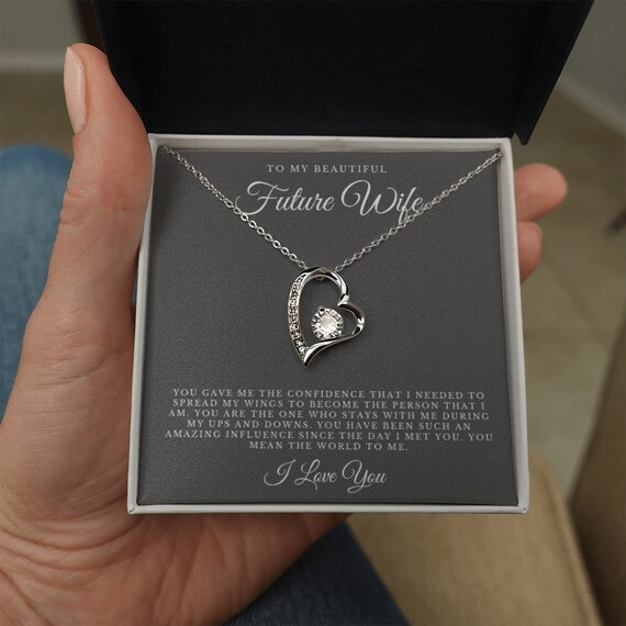 To my future wife heart necklace deals