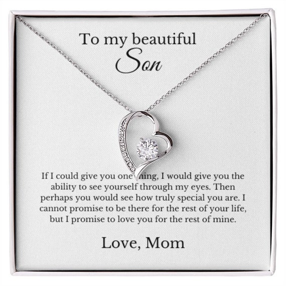 Mother Son Necklace, Presents For Mom Gifts, Special Bond Trust Love D –  Rakva