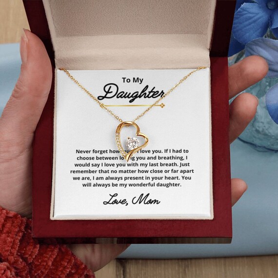 To My Daughter Necklace Mother Daughter Necklace Mother to