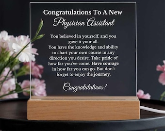 Cadeau arts-assistent, bord, bureaudecoratie, PA-week, PA-school afstuderen, cadeau PA Grad