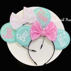 Mickey Custom Ears, Mickey Ears, Personalized Ears, Minnie Ears, Mouse Ears headband, Best Friends gifts Ears, Custom Mickey Ears