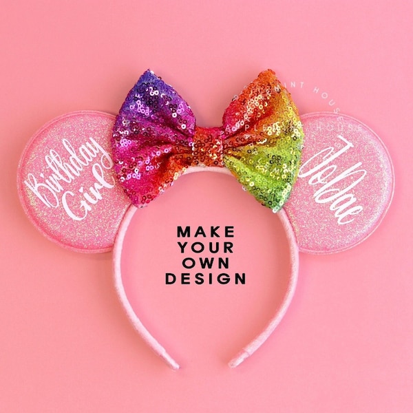 Make It Pink Mouse Ears Etsy Make It Pink Mouse Ears Etsy