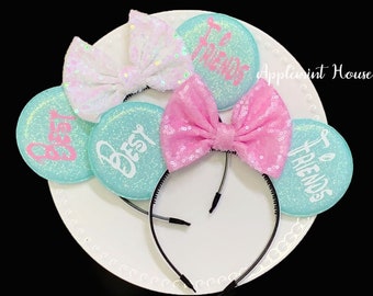 Mickey Custom Ears, Mickey Ears, Personalized Ears, Minnie Ears, Mouse Ears headband, Best Friends gifts Ears, Custom Mickey Ears