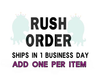 Princess Crown, Princess Headband, Birthday Crown | RUSH Order Upgrade | Ships within 1 BUSINESS day | Add One Per Item