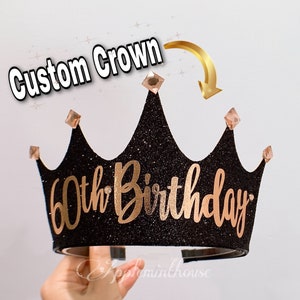 birthday crown, Personalized Crown, 30th birthday crown,women birthday Crown, Adult birthday crown, 21 birthday Crown, 40th birthday crown