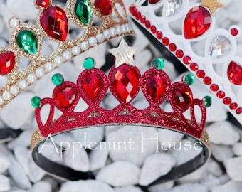 Christmas headband, Christmas Crown,Christmas Party Crown Christmas Red crown,Christmas Photo prop headband,Baby Christmas headband