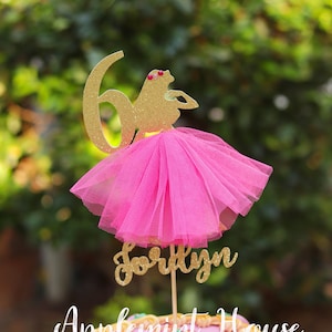 Aurora birthday cake topper, Princess cake topper, Pink , Aurora cake topper with Name and Number, birthday party cake topper
