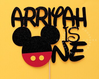 Mickey cake topper, Mickey birthday cake topper, Minnie cake topper, Mouse  topper, Mickey Custom cake topper