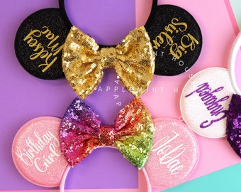 Custom Mickey ears, Mickey ears, Minnie ears, Personalized Mouse Ears, Mickey Ears, Mouse Ears Headband, Custom Minnie Ears