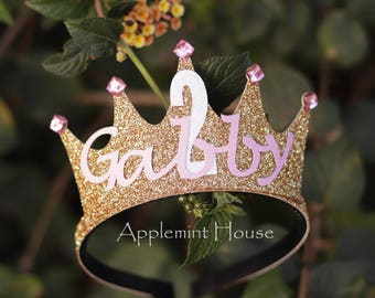 Birthday Crown, Birthday Girl Crown, Custom Crown Headband, Personalized Crown, Birthday Crown for toddlers, Princess Crown, Glitter Crown