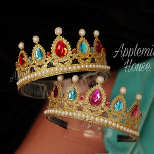 Peach crown, Princess crown, Birthday crown, Princess headband, Halloween costume crown, Peach birthday headband for adults and kids