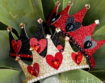 Queen of Hearts Costume Crown, Alice in wonderland