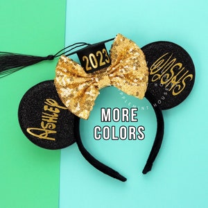 Graduation Ears, 2025 Graduation Mickey Ears, Mickey Ears, 2024 Graduation Hat Ears, Minnie Ears, Class of 2024 Ears, Senior Graduation Ears