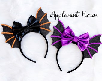 Halloween Headband, Wings Halloween Headband, Vampire  headband, Halloween costume headband, kids, girl, adult, Halloween