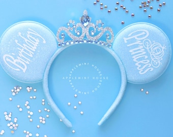 Cinderell ears, Minnie ears, Mickey ears, Cinderell Minnie ears, Cinderell Mickey ears, Princess Cinderell Tiara birthday Mouse ears,
