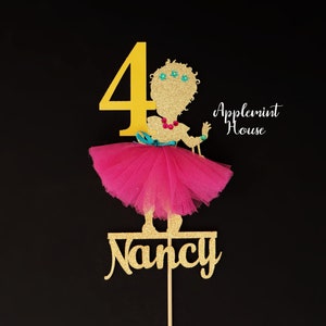 Fanci Nanci birthday cake topper, Fanci Nanci Personalized Cake topper, Princess cake topper, Birthday Decor, Cake Centerpiece
