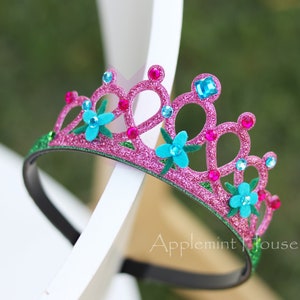 Poppi Birthday Crown, Troll Headband, Troll Crown for Kids, headband, flower headband, Poppi Birthday Headband