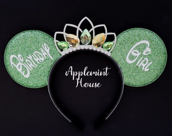 Frog Princess ears, Mickey Ears, Princess Crown Mouse ears, Princess ears, Minnie Ears, Character Headband