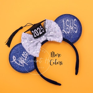 2025 Graduation ears, Mickey ears, Graduation Minnie ears, Class of 2025 Mouse ears, Minnie ears, Senior ears, Minnie Ears, Grad hat ears