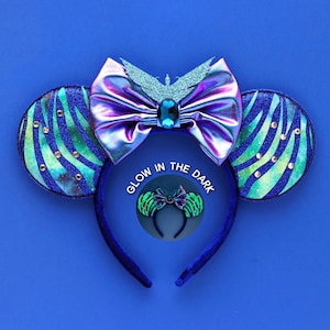 Mickey Ears, Avatars Inspired ears, Minnie ears, Mouse ears, Avatar Inspired  Mickey ears, Glow in the dark Pandora ears for adults and kids