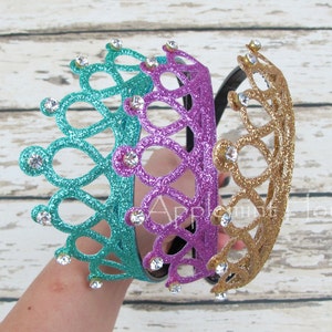 Birthday crown, Glitter Party crown headband, Crystal Stone Princess Crown, Gold Sparkling Crown, Pink Crown, Silver Crowns for adults Kids
