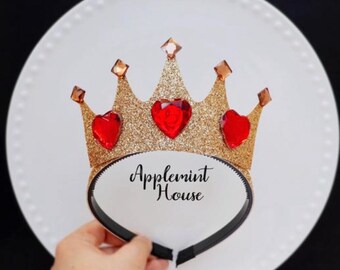 Queen Of Heart Crown Etsy