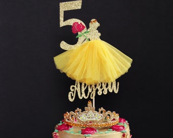 Belle Cake Topper Etsy