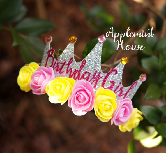 Couronne d'anniversaire, couronne de fleurs personnalisées d