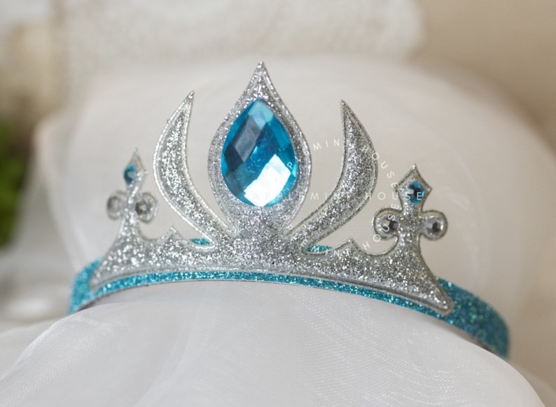 Elsa Crown, Frozen Crown, Birthday Crown, Princess Crown, princess Crown Headband, Elsa Costume Headpiece, Elsa Accessories image 1