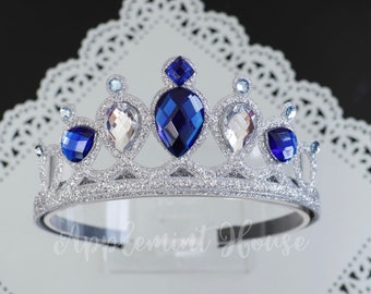 Aurora crown, Princess crown, Blue Aurora Headband, birthday crown, Tiara crown headband, Halloween costume crown for kids and Adults