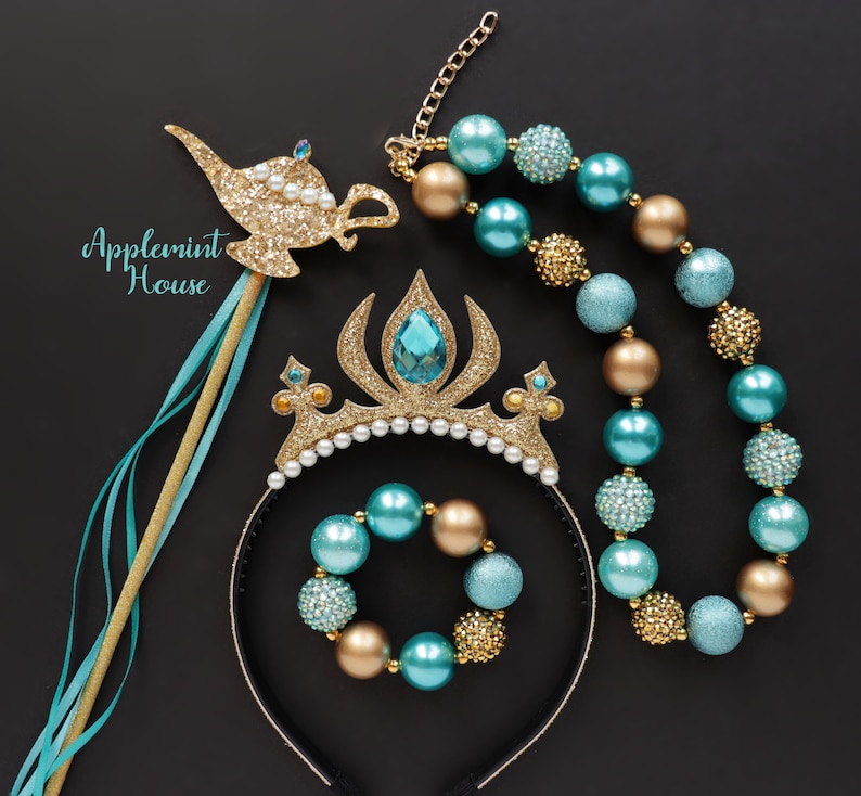 Jasmine Necklace Princess Jasmine Crown Jasmine Chunky Etsy Australia