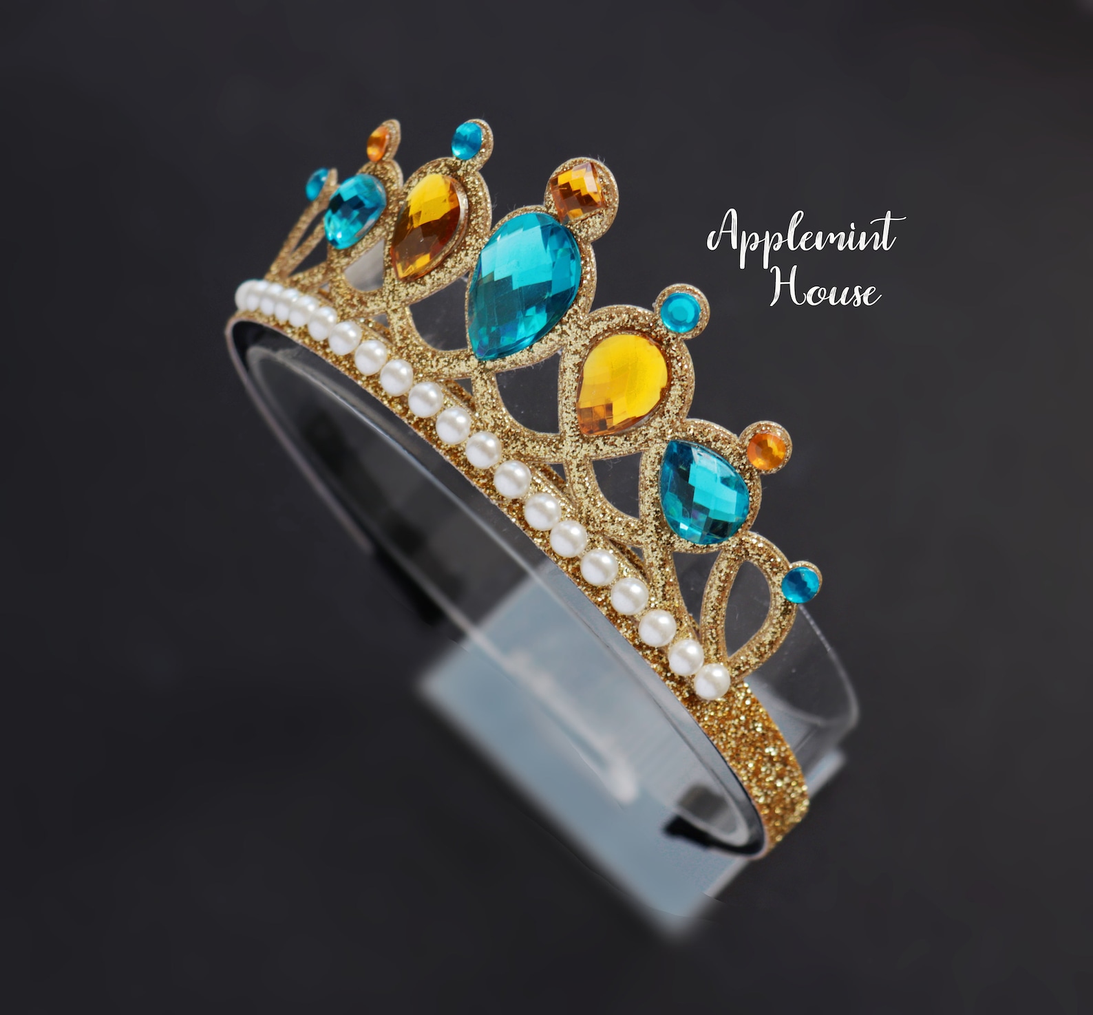 Jasmine Crown Princess Jasmine Crown Aladdin Jasmine Crown Etsy