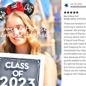 Graduation Ears, 2026 Graduation Mickey Ears, Graduation Hat Ears, Minnie Ears, Class of 2026 Mickey Ears, Senior Graduation Minnie Ears image 13