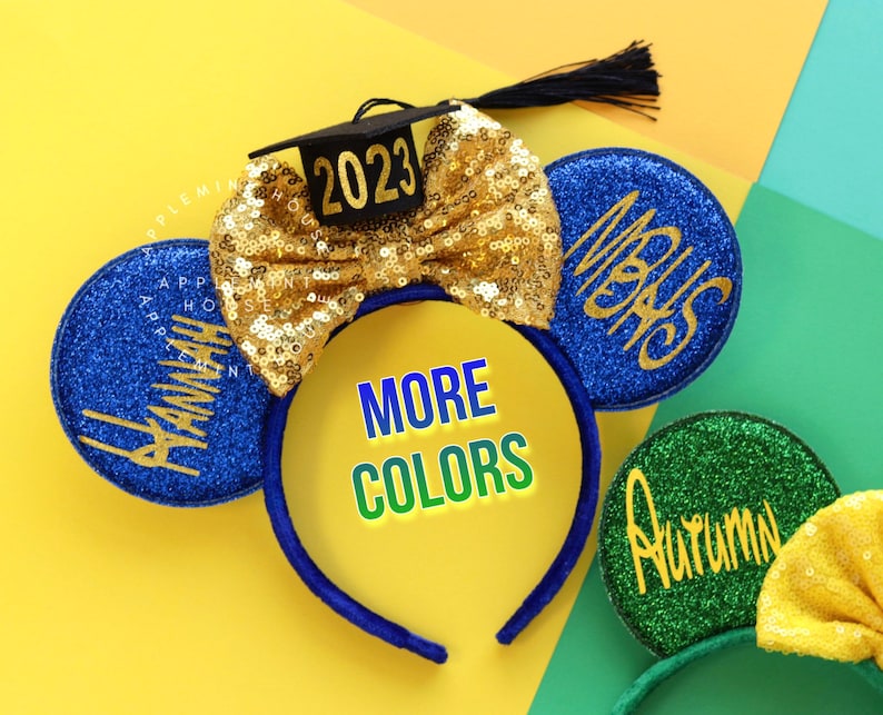 Graduation Ears, 2026 Graduation Mickey Ears, Graduation Hat Ears, Minnie Ears, Class of 2026 Mickey Ears, Senior Graduation Minnie Ears image 6
