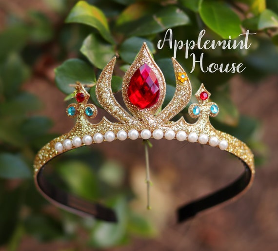 princess dress up crown Princess Tiaras for Little Girls, Kids Dress-up Crown Headband, Birthday Wedding Halloween Cosplay Hair Accessories