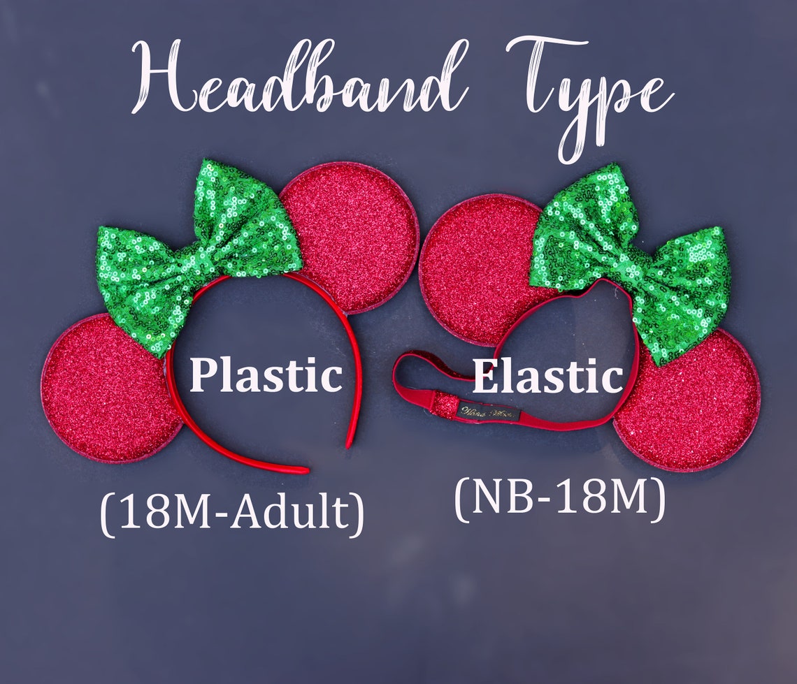 Christmas Minnie Ears Christmas Mickey Minnie Disney Mouse Etsy
