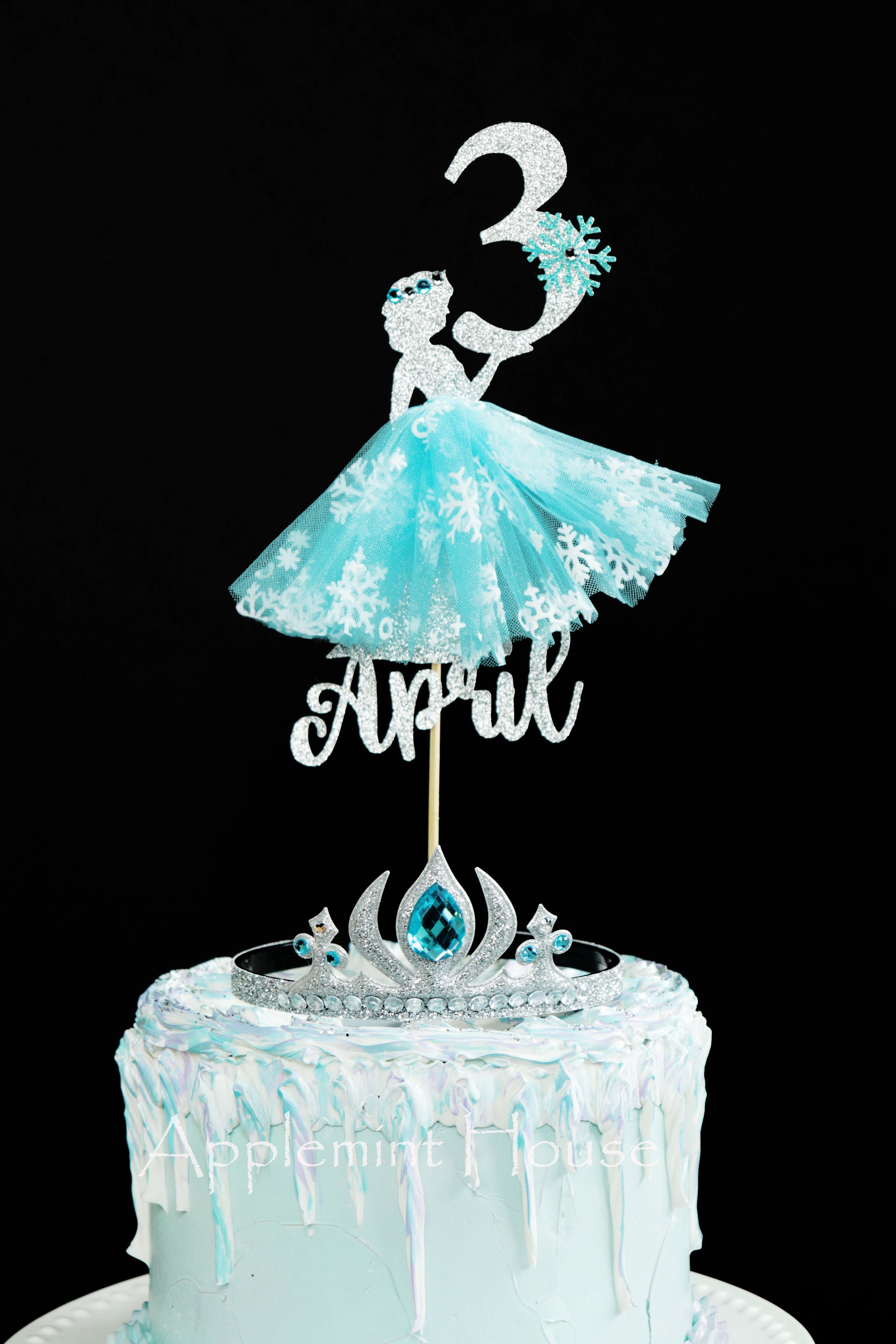 Elsa & Anna Birthday Cake Topper, Frozen Princess Cake Topper, Elsa  Birthday Cake Topper, Princess Birthday Topper 