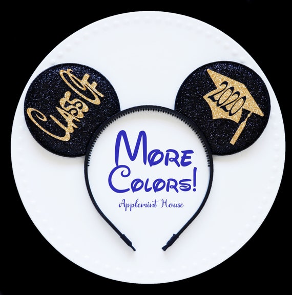 Men Graduation Mickey Ears Grad Mickey Ears Graduation Cap Etsy