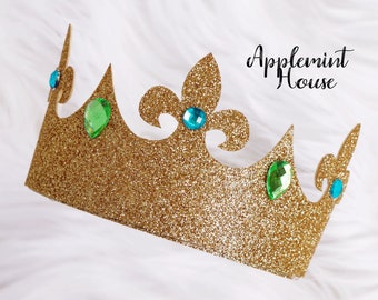Ben Crown, Gold Prince Crown Headband, Birthday crown, Descendant Crown, Halloween costume Headband, Prince Crown, Halloween Headpieces