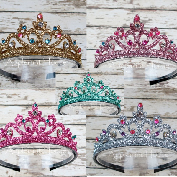 Birthday Crown, Princess Crown, Birthday Girl Crown, Princess glitter crown, Tiara crown, Gold Glitter Crown, Party Crown, Birthday gifts