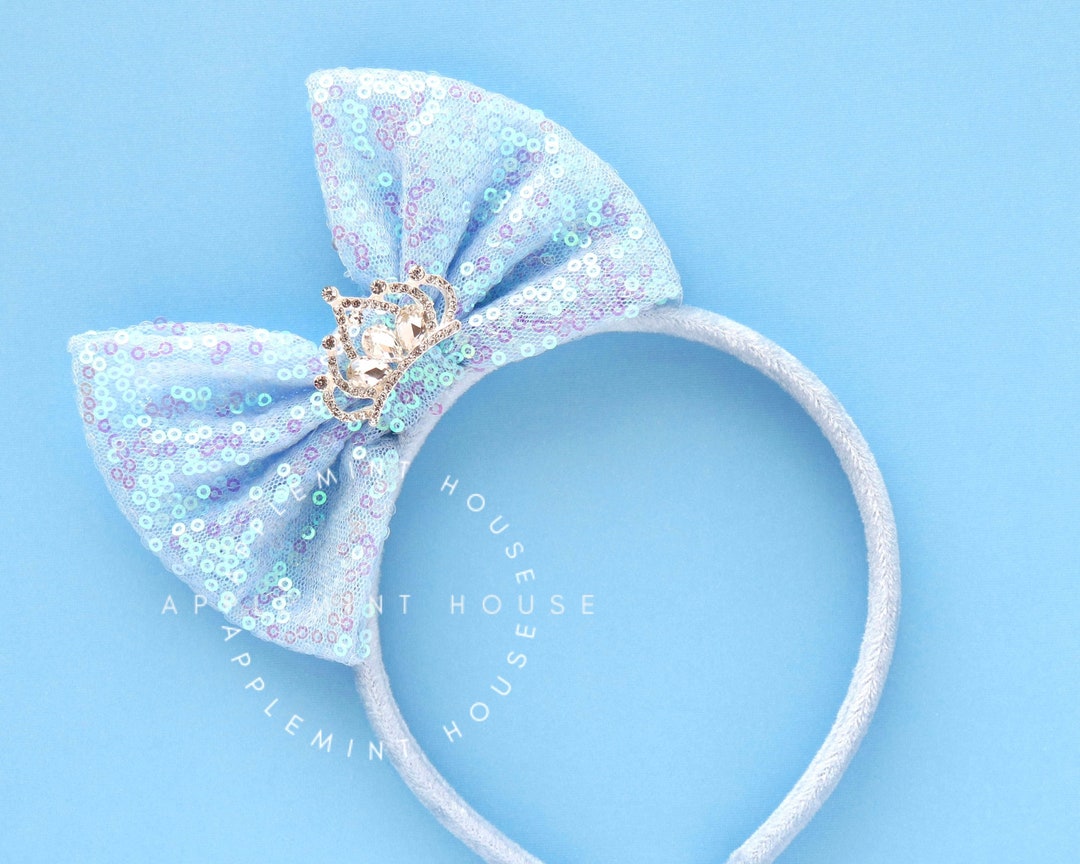 Princess Crown Headband, Cinderella Crown Headband, Cinderella Bow ...