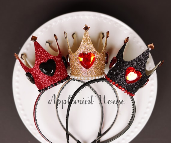 Queen of Hearts Crown, Queen of Hearts Headband, Evil Queen, Queen of  Hearts Costume, Alice in Wonderland Queen Crown, Evil Queen's Crown 