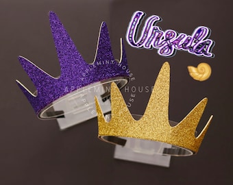 Ursula Crown, Sea witch crown, Costume Headband, Mermaid crown headband, Mermaid crown, Halloween costume Crown for Adults and Kids