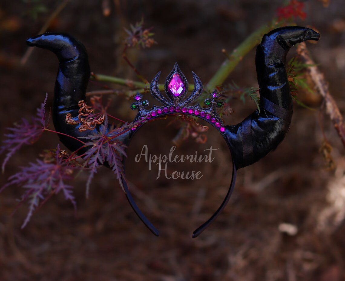 Maleficent headband Maleficent Crown headband Maleficent | Etsy