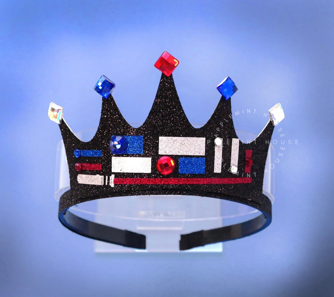 Birthday Crown, Lightsabers Crown Headband, Star Galaxy Crown, Galaxy