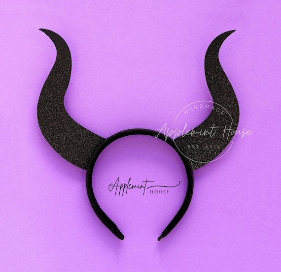 Merroyal Glitzer-Teufelshörner Headband – Für Halloween, Cosplay Oder Mottoparty