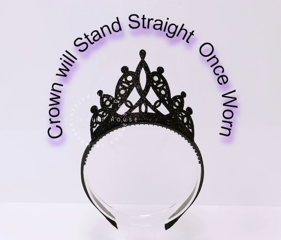 Birthday Crown With Age Birthday Black Crown Glitter Crown Birthday Headband With Age Halloween Costume Headband Tiara for Adults Kids Etsy UK